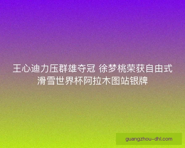 王心迪力压群雄夺冠 徐梦桃荣获自由式滑雪世界杯阿拉木图站银牌